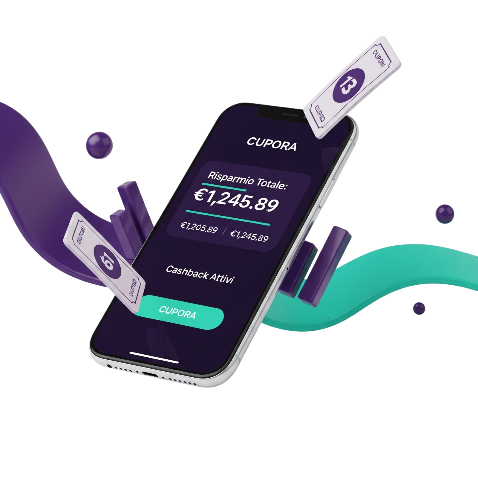 Screenshot principale dell'app CUPORA