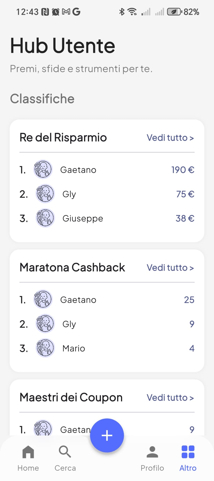 Screenshot 3 dell'app CUPORA